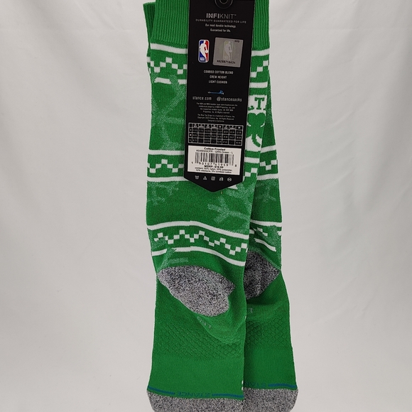 NWT Stance NBA CELTICS FROSTED Crew Socks Sz L 9-13 - Picture 8 of 9